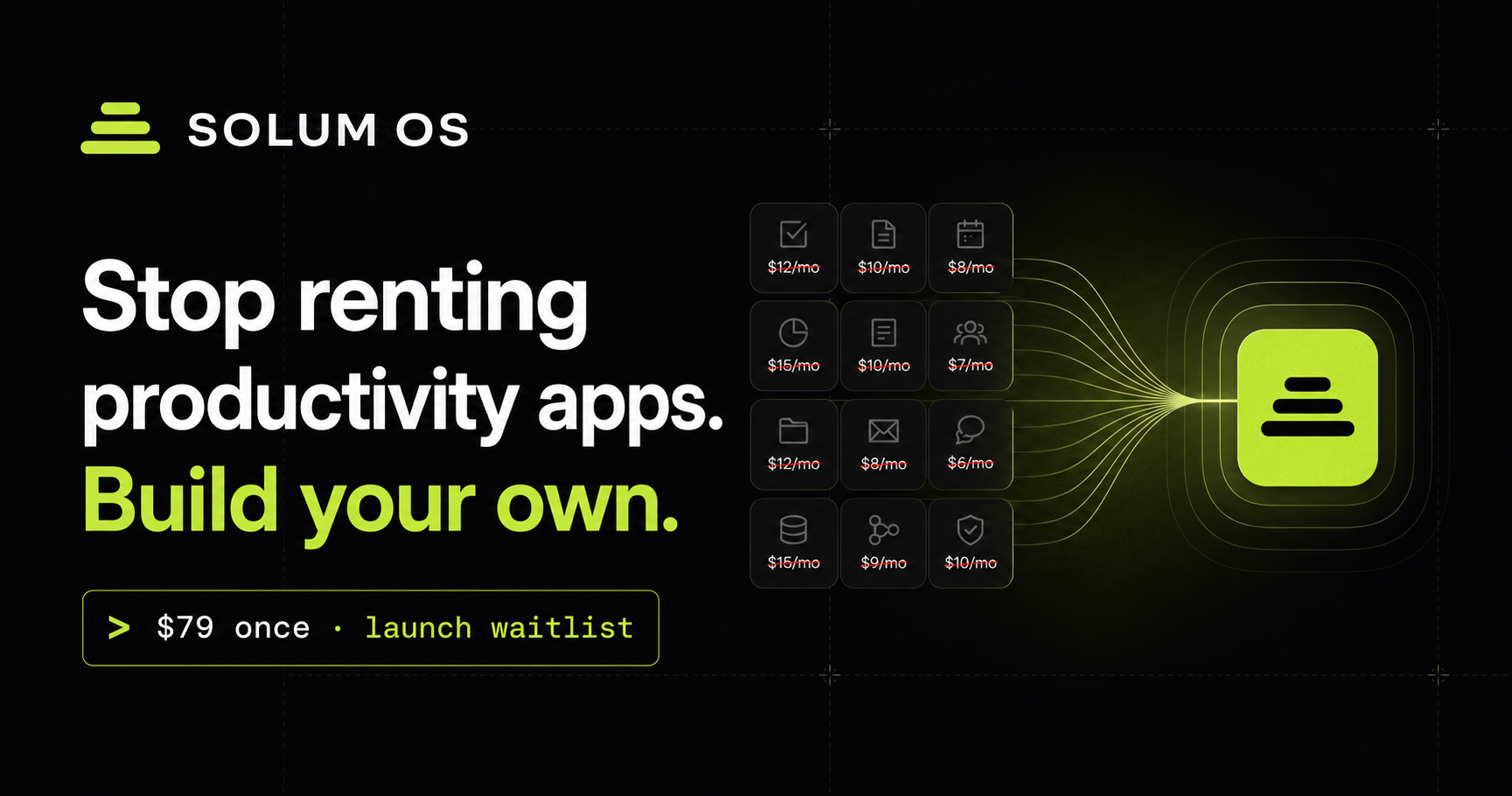 Building a real, all-in-one productivity app, that anyone can copy and customize.